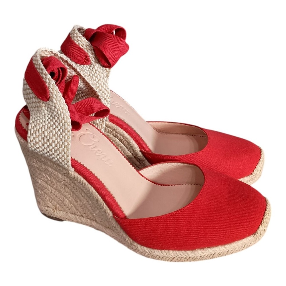 COPY - Red Wedge Espadrilles J. Crew made in Spain